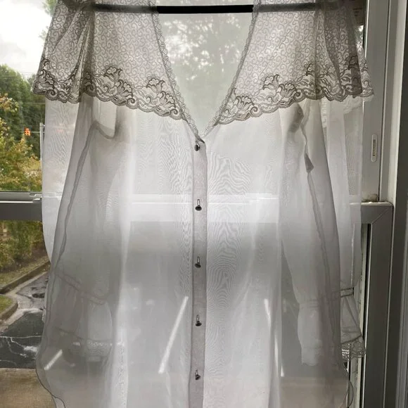 White sheer Dior top - Picture 2 of 4